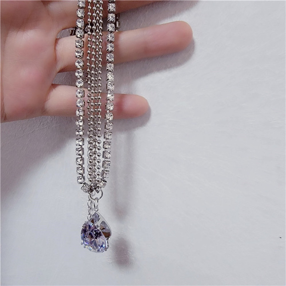 Vòng cổ Ngắn Đính Đá Lấp Lánh