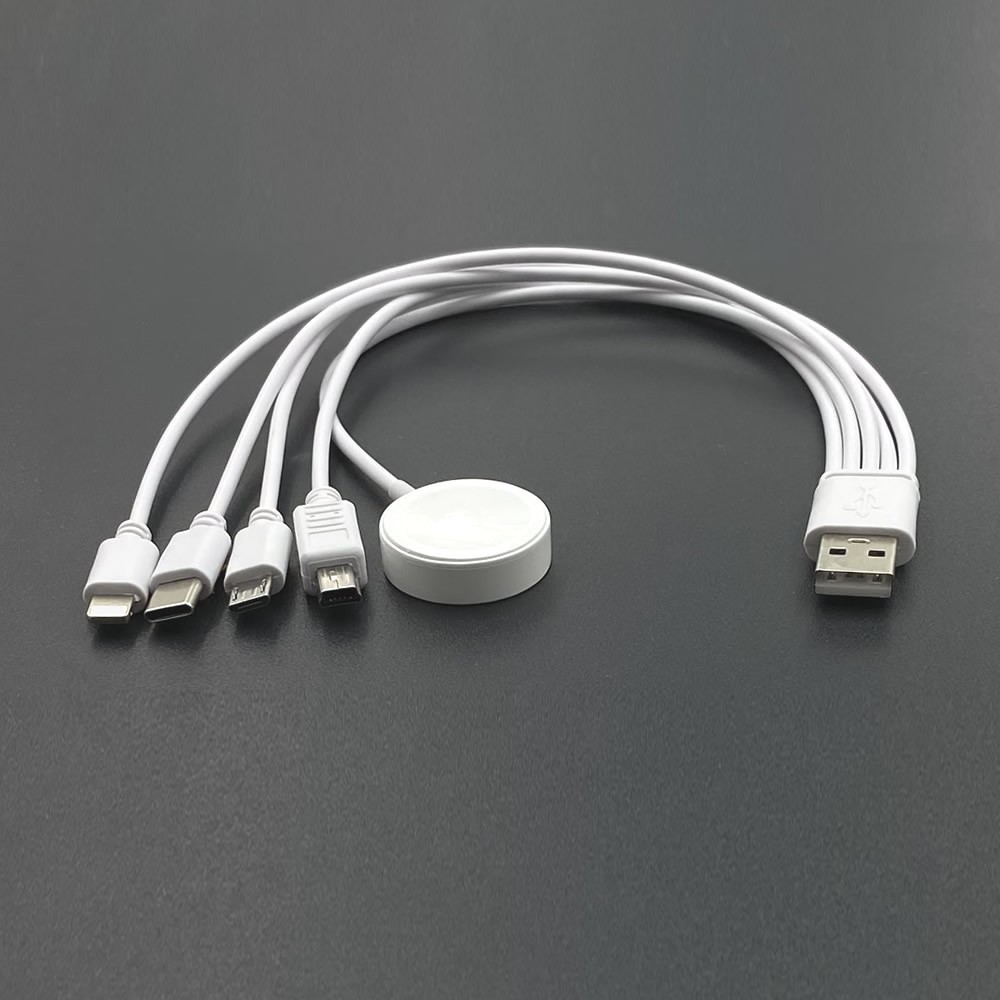 Dây Cáp Sạc Nhanh Usb Loại C 5 Trong 1 Cho Samsung Iphone Apple Watch Series