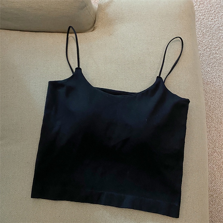 Áo Bra Cotton 2 Dây Đệm Su Mút Mỏng Không Gọng Siêu Co Giãn Bốn Chiều ELSA BRA - 1860