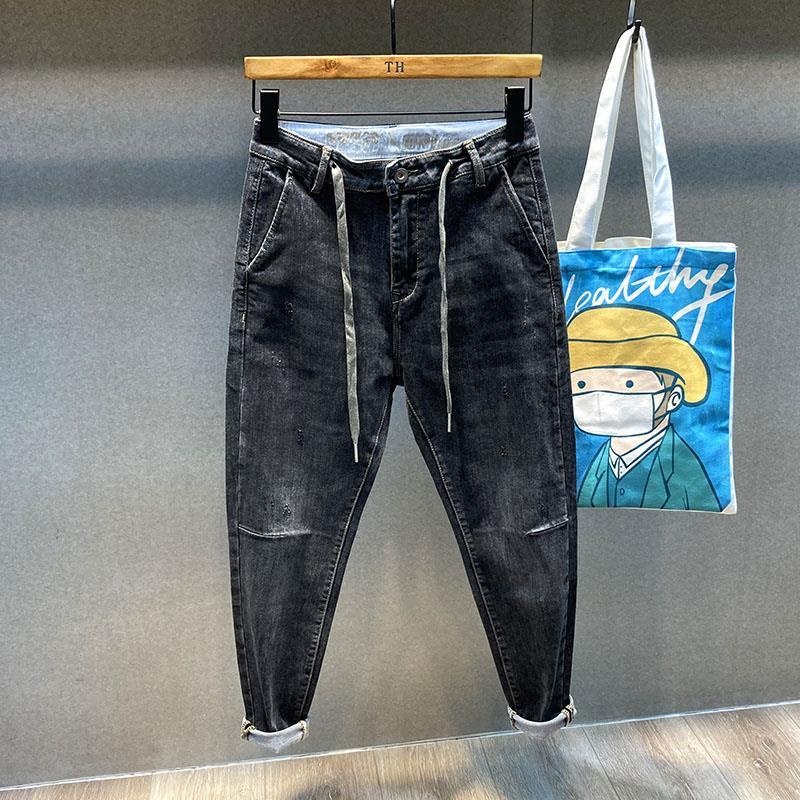 Quần Jean Dài Chín Tất Nhỏ Co Giãn Phong Cách Hàn Quốc Xu Hướng Thu Đông Mới Dành Cho Nam