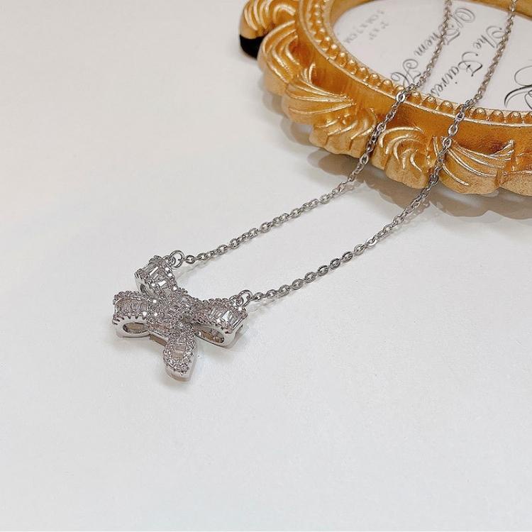 Dây chuyền nơ pha lê cao cấp thanh lịch - Mely VV38