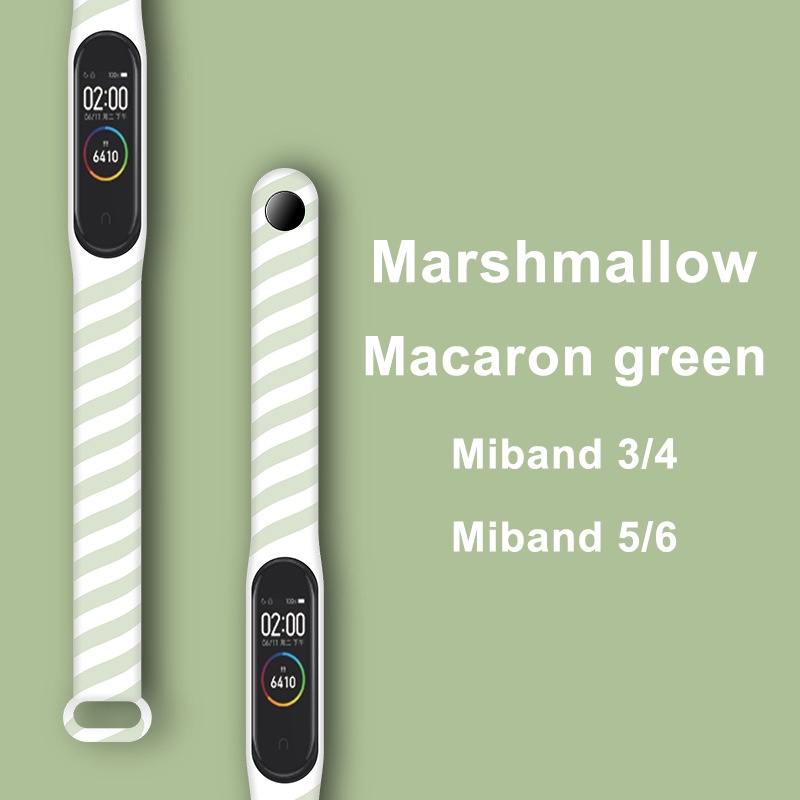 Dây đeo silicon in họa tiết hoạt hình thời trang cho Mi Band 6 5 4 3 5 Mi Band 4