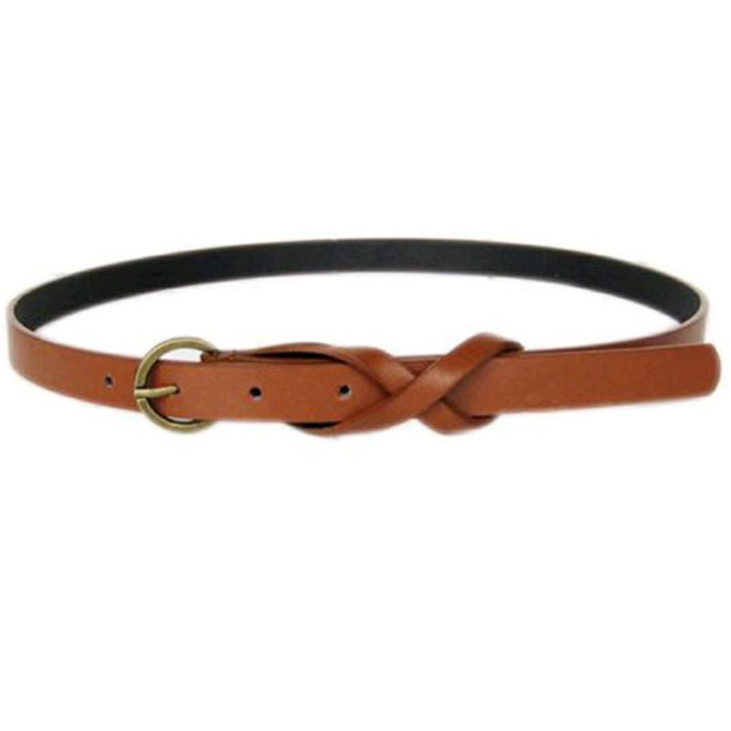 Thắt lưng dây nịt nữ bản mảnh có khóa kim loại