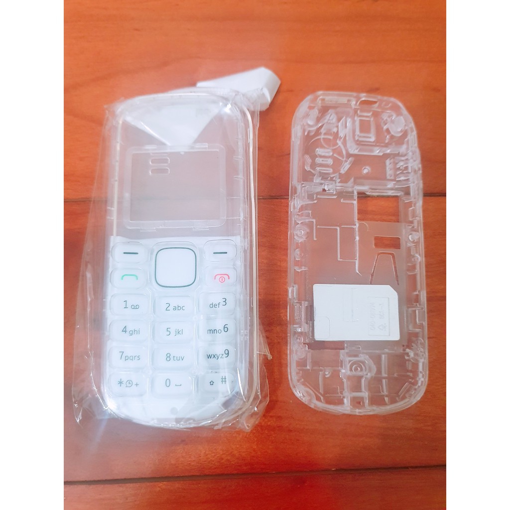 Combo Sườn + Vỏ phím Trong Suốt Cho Điện Thoại Nokia 1280