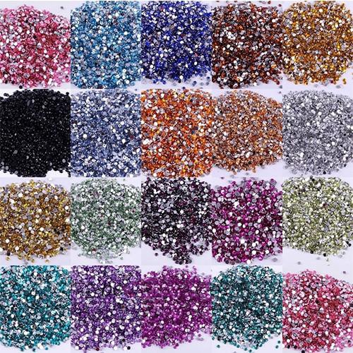 2000 hạt đá bằng nhựa resin 3mm tự trang trí