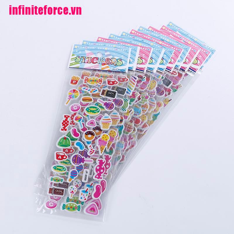 Bộ 10 Hình Dán Đáng Yêu Trang Trí