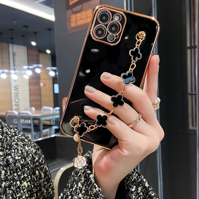 Ốp điện thoại KOOSUK silicon mềm có dây đeo tay cho Xiaomi Redmi Note 11 11S 10S 10 Pro Max