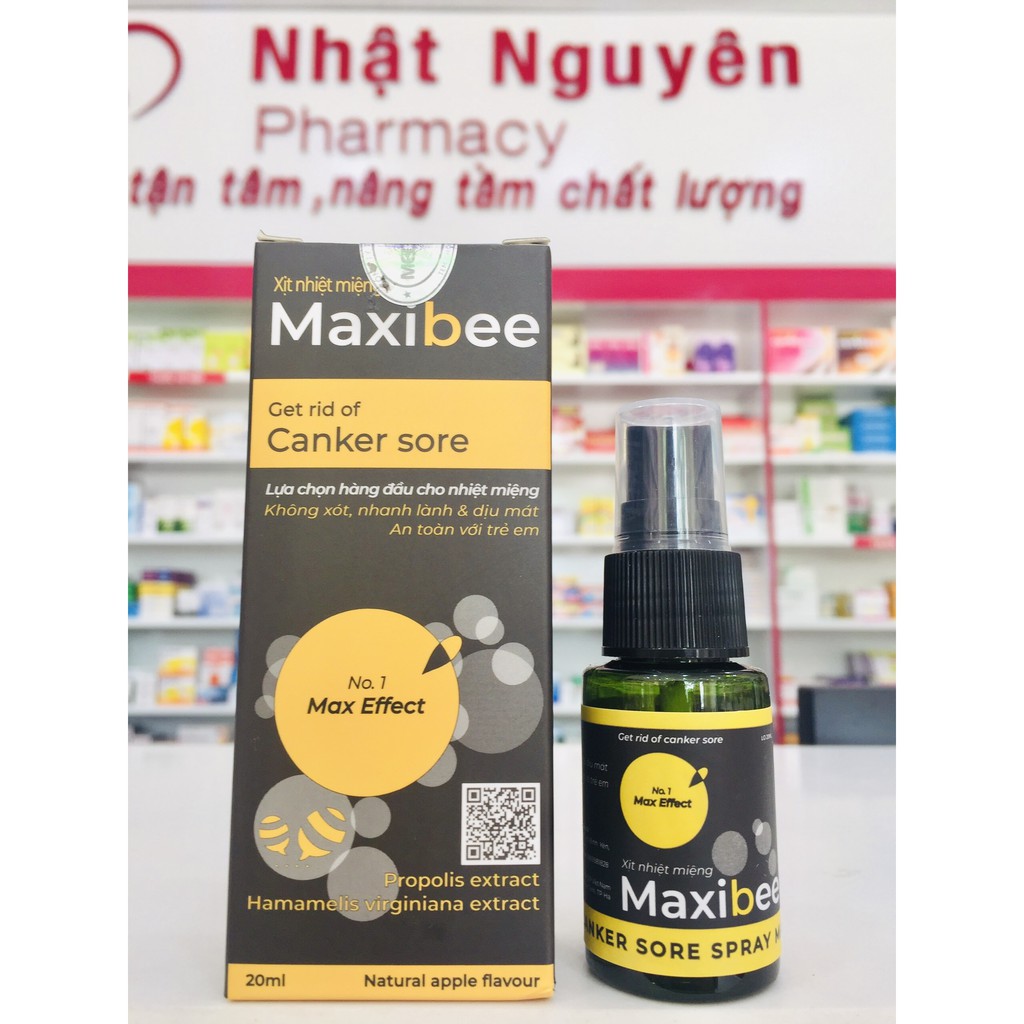 MAXIBEE - Xịt nhiệt miệng hộp 20ml