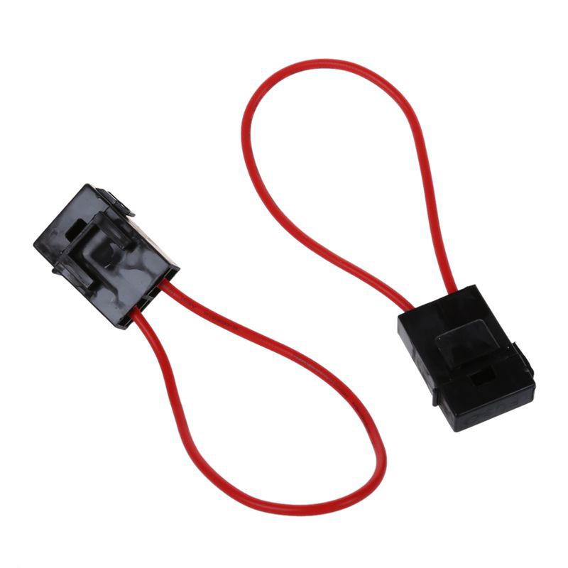 30A Wire In-line Fuse Holder Block Black Red for Car Boat Truck 20pcs