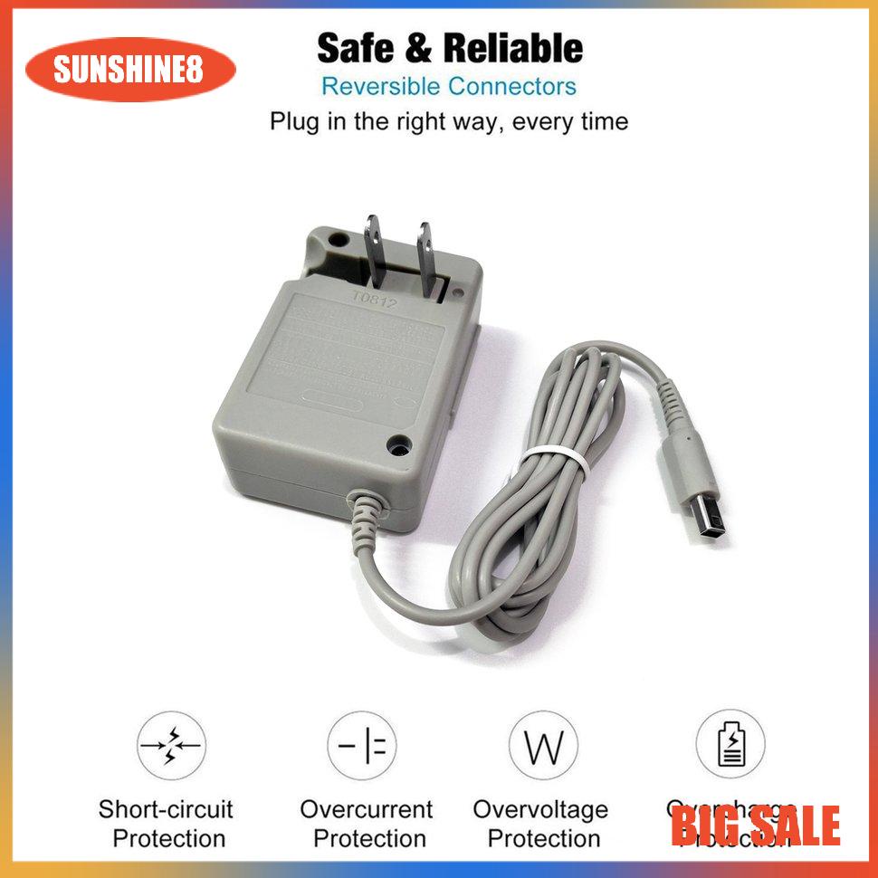 【SUN】US Plug Home Wall Charger AC Power Supply Cord Adapter For 2DS/3DS/NDSI/3DSXL