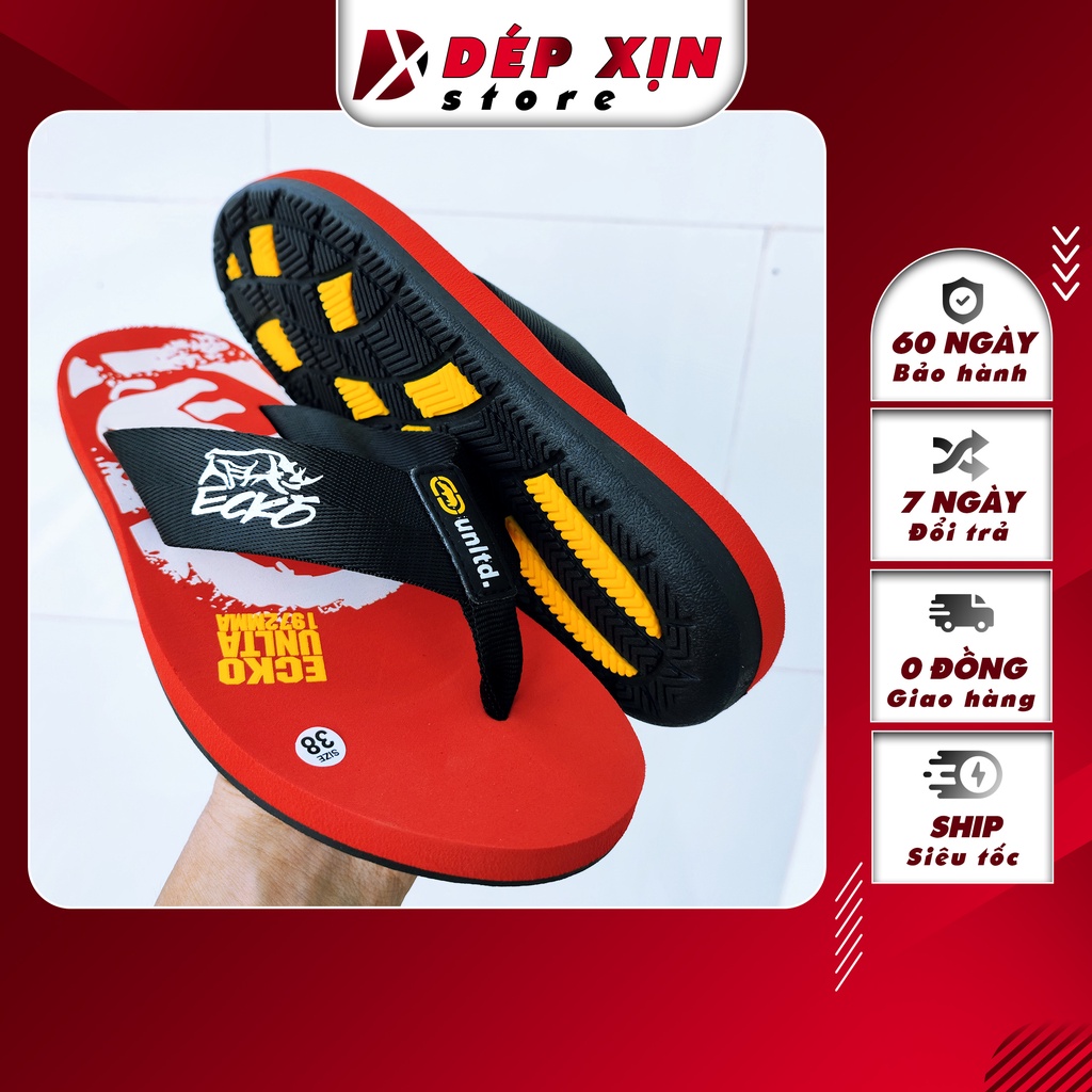 Dép Kẹp Ecko Thái Lan Cao Cấp Màu Đỏ Siêu Êm Siêu Bền