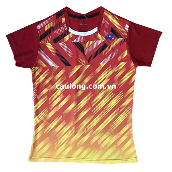 Áo Cầu Lông Nam Nữ Cổ Tròn Yonex 7717 Màu Đỏ