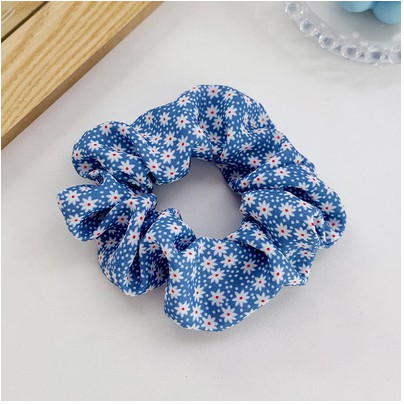 Dây buộc Vải Scrunchie Hoa Cúc Thời Trang