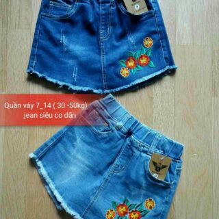 Quần jeans giả váy