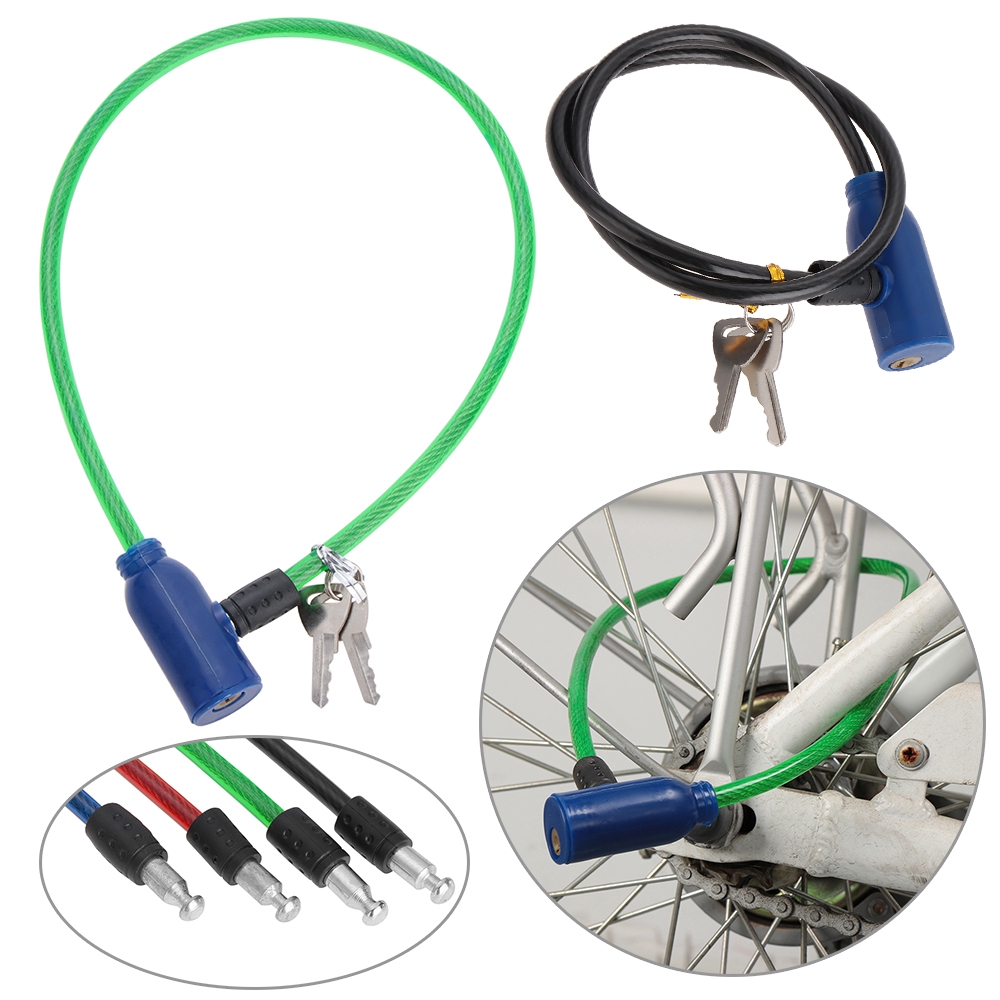 Ổ Khóa Xe Đạp Kèm 2 Chìa Khóa An Toàn Di Động Tiện Dụng