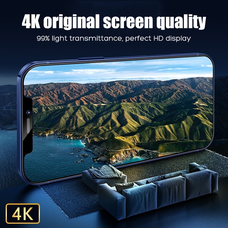 Kính cường lực Full màn 9D củng cố Cho iPhone 15 14 13 12 11 Pro Max Plus Mini X XR XS Max 8 7 6 6s Plus SE