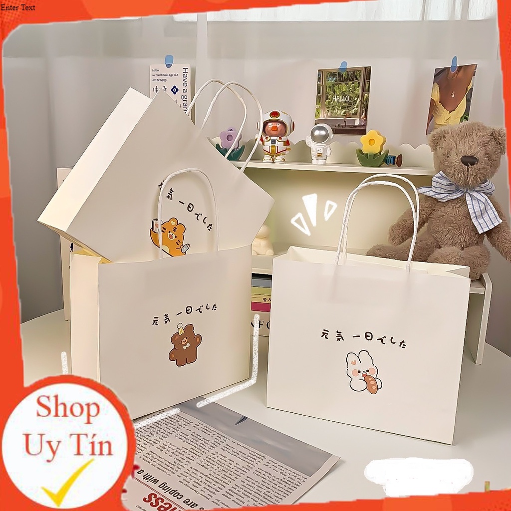 Túi Giấy Đựng Quà Tặng Hình Thú Cưng Dễ Thương