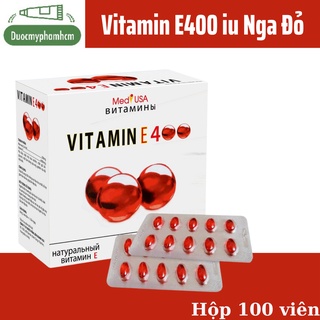 Viên uống vitamin e 400 đỏ nga, ngăn ngừa lão hóa da, mờ thâm nám - ảnh sản phẩm 1