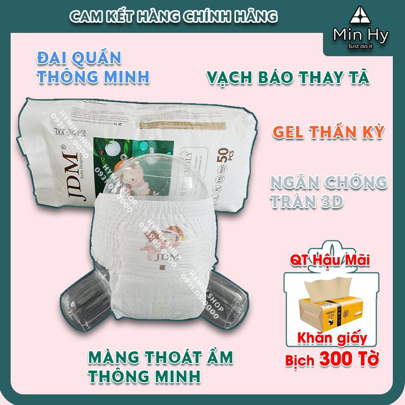 Bỉm quần JDM 50 miếng size M/L/Xl/XXL