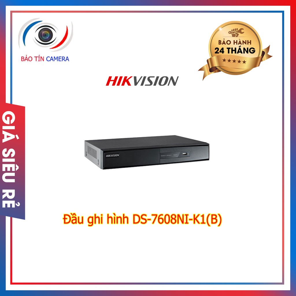 Đầu ghi hình DS-7604NI-K1(B) chính hãng bảo hành 24 tháng