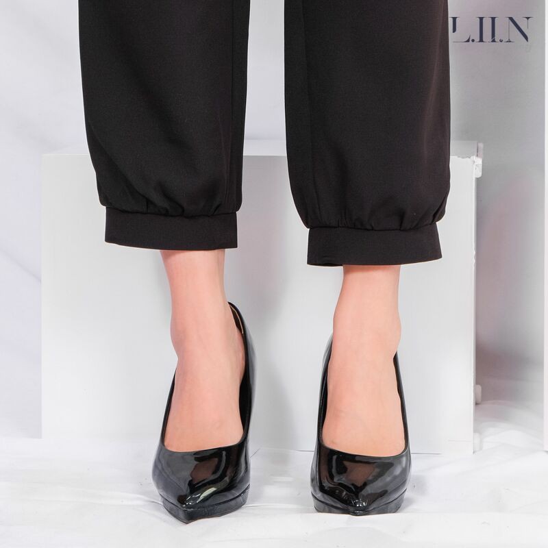 Quần tây nữ công sở Liin clothing phong cách basic, màu đen phối cúc gấu năng động Q3098 | BigBuy360 - bigbuy360.vn