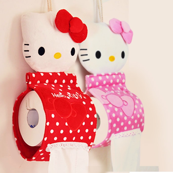 Hộp Đựng Khăn Giấy Hình Mèo Kitty Xiaoduojiju
