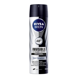 Xịt khử mùi cơ thể nam giới nivea chống ố vàng áo, 150 ml