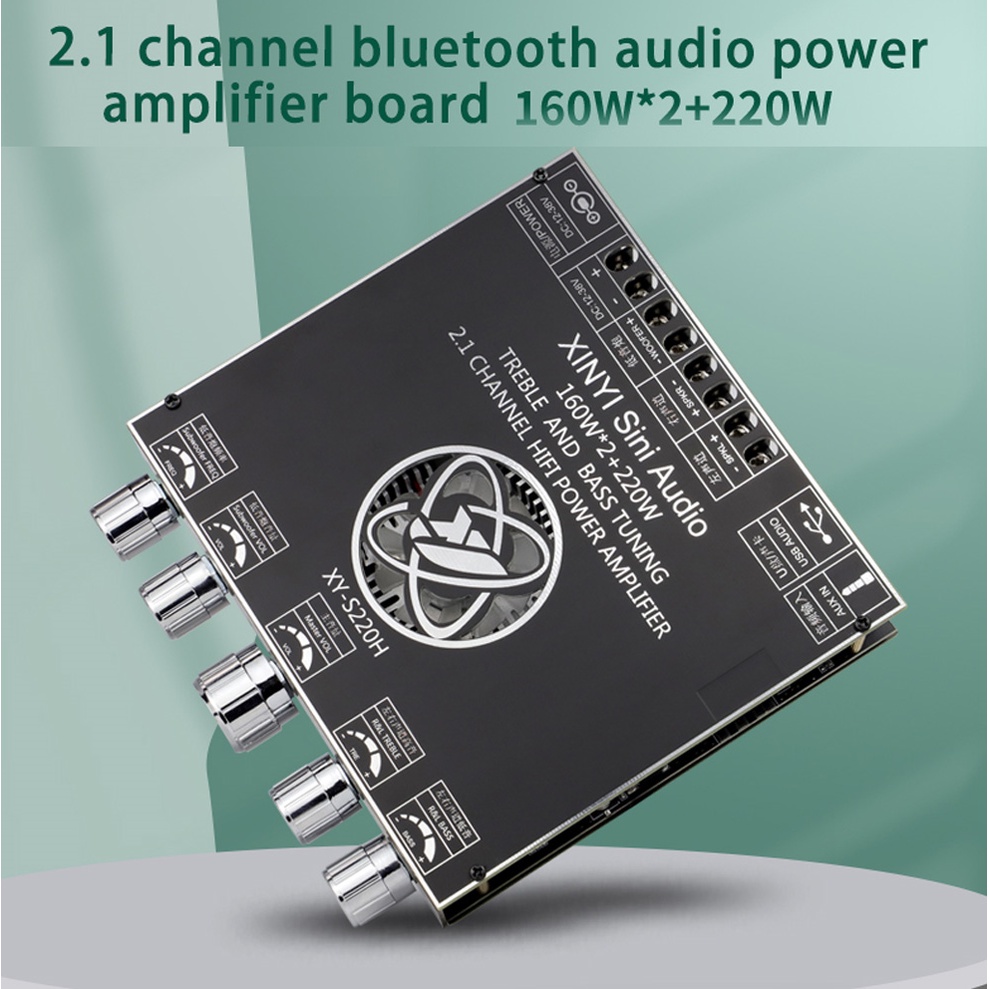 Bảng mạch khuếch đại âm thanh kênh TDA7498 XY-S220H bluetooth 2.1 cho loa công suất cao 160Wx2+220W