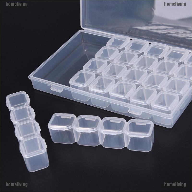 Hộp Nhựa Đựng Trang Sức 28 Ngăn Điều Chỉnh Được