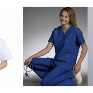 bộ quần áo phẫu thuật cao cấp,màu xanh dương