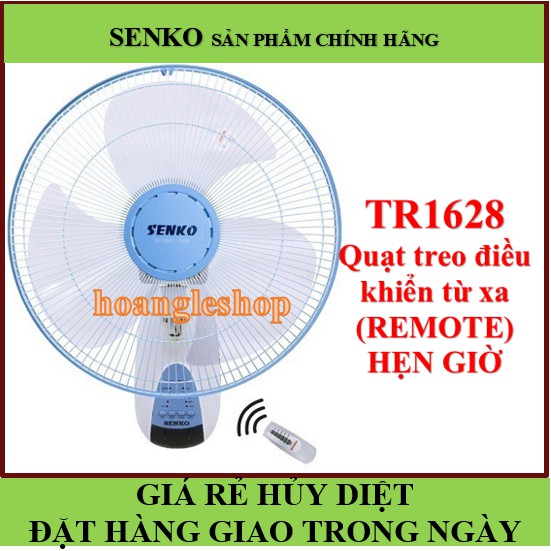 Quạt senko🚚ĐƯỢC CHỌN MÀU🚚GIAO HÀNG TRONG NGÀY🚚quạt treo tường có điều khiển senko TR1628 thay thế TR828