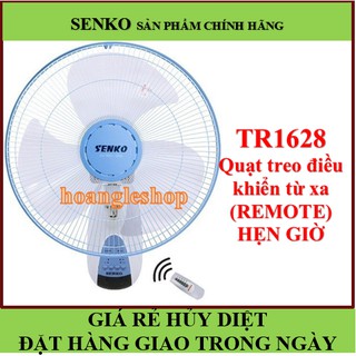[CHÍNH HÃNG] Quạt senko🚚ĐƯỢC CHỌN MÀU🚚GIAO HÀNG TRONG NGÀY🚚quạt treo tường có điều khiển senko TR1628 thay thế TR828