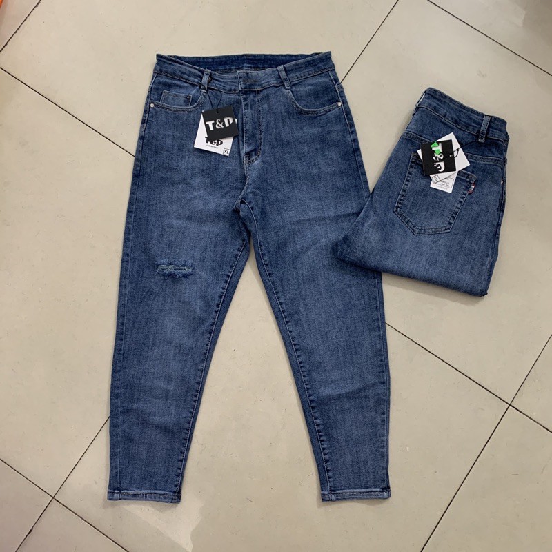 Quần jean baggy bigsize rách cao cấp 62-87kg