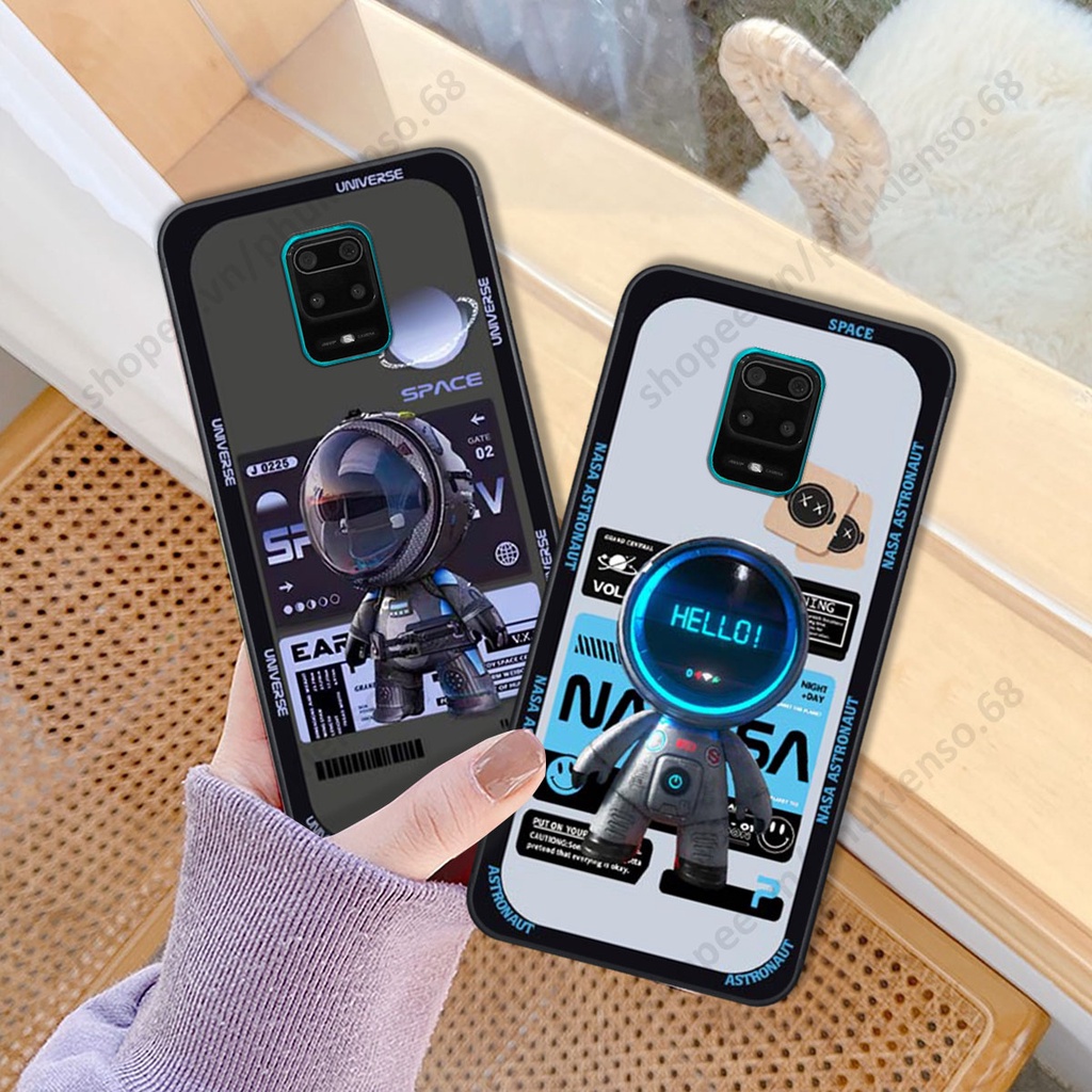 Ốp lưng Xiaomi Redmi Note 9 / Note9s / Note 9 Pro hình người máy, robot nasa đáng yêu dễ thương