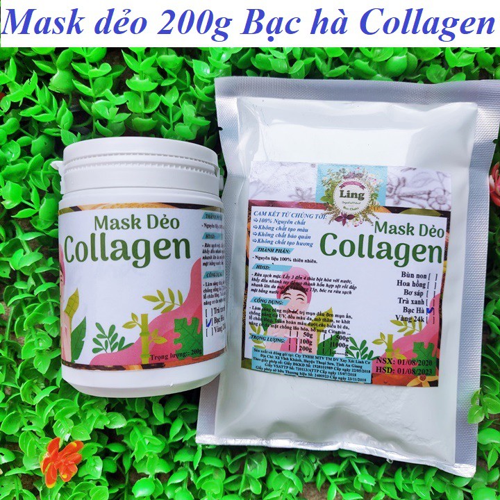 [Sỉ-Rẻ] Mask dẻo 200g Bạc hà Collagen Ling Có giấy VSATTP giấy ĐKKD nhiều công dụng | WebRaoVat - webraovat.net.vn