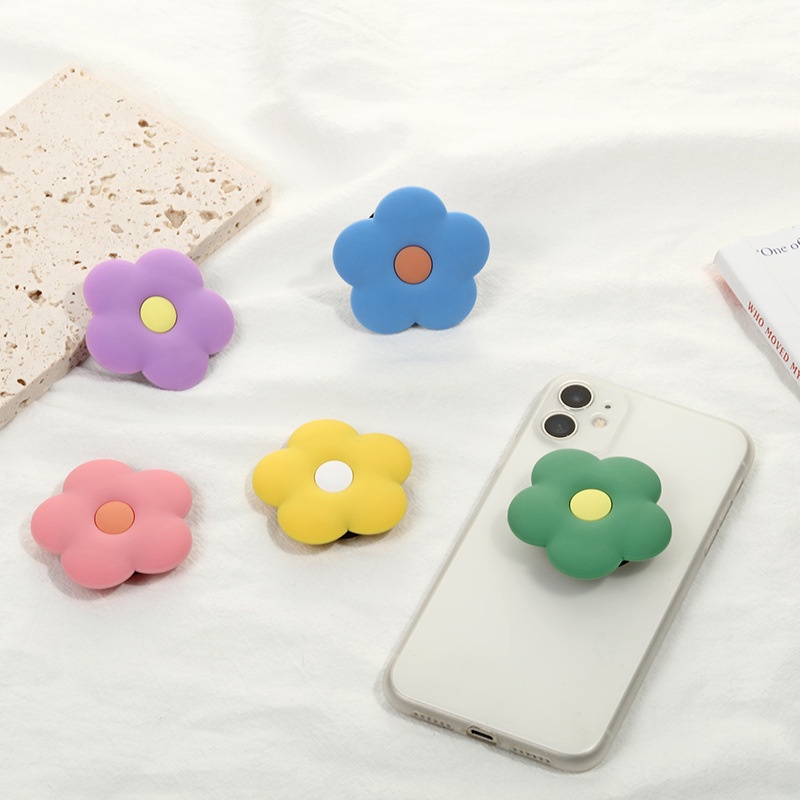 Giá đỡ pop điện thoại chống lưng để bàn S P popsocket hình hoa