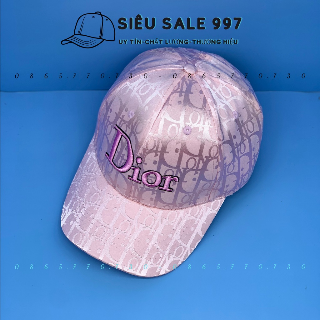 MŨ LƯỠI TRAI CHẤT GẤM THÊU DII- 0R NHIỀU MÀU CAO CẤP HÀNG ĐẸP NHƯ HÌNH