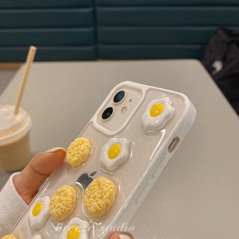 Ốp Điện Thoại Mềm Hình Mì Ba Chiều Cho Iphone 11 12 Pro Max xs xr 7 8 Plus se2 | BigBuy360 - bigbuy360.vn