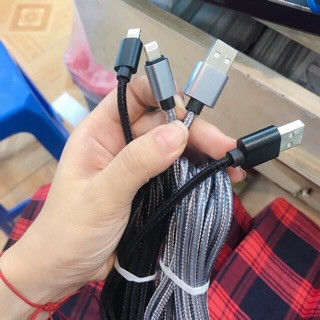 Cáp bọc dù 3m IPHONE/ SAMSUNG -