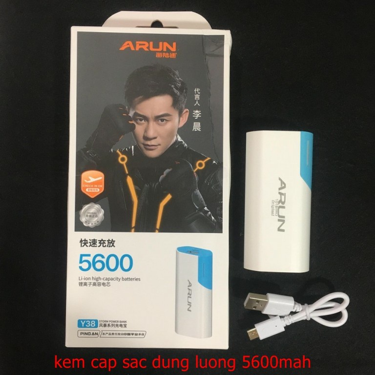 sạc dự phòng Arun 5600mah