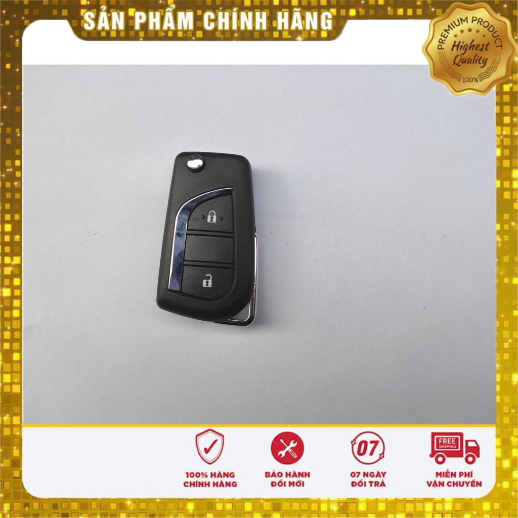 HCM_Chìa khóa gập theo xe Toyota Vios,Yaris 2010-2013,2014-2018,2019-2020_tặng kèm pin(bảo hành 12 tháng)