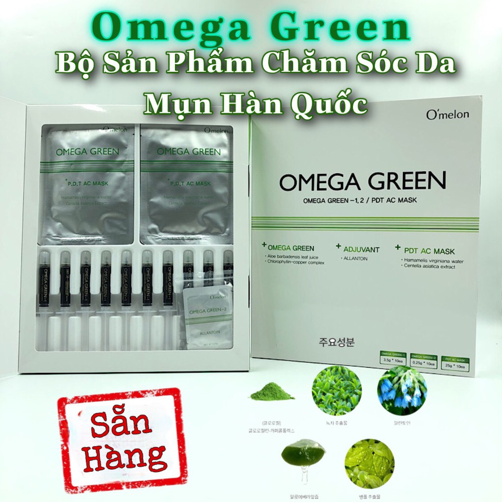 Omega Green-Bộ Sản Phẩm Dành Cho Da Mụn Hàn Quốc