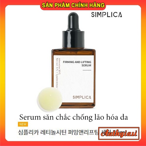 Serum tinh chất SIMPLICA Firming and Lifting săn chắc chống lão hóa da 30ml