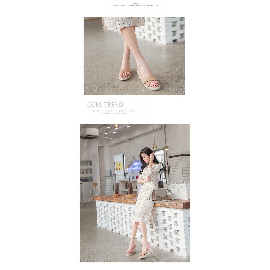 Dép Đế Xuồng 3.54 Inch Size 34-39 Thời Trang Nữ