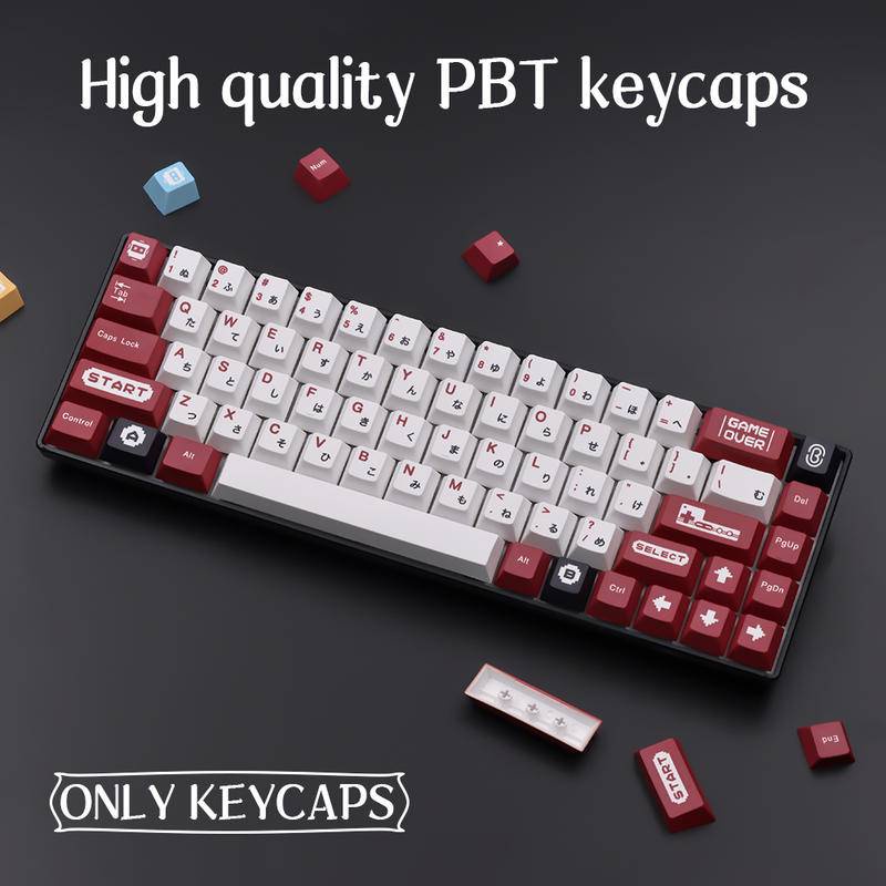 139/151 keys Gameboy childhood classic retro game key cap for GMK MX switch mechanical keyboard Cherry profile pbt keycaps