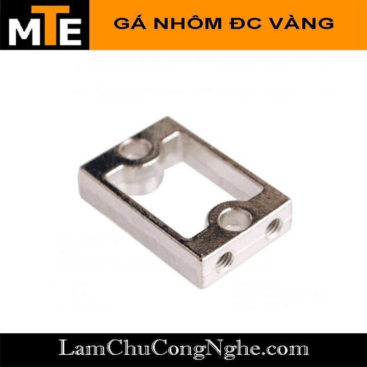 Gá lắp Động Cơ Vàng làm từ nhôm