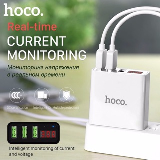 Củ sạc hoco C15 có đồng hồ LED