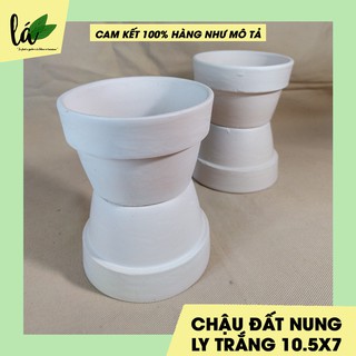 Chậu Đất Nung Trồng Cây LY GỜ 10,5x7, Chậu Cây, Chậu Trồng Cây, Cây Cảnh, Sen Đá, Hoa Hồng (Ảnh Thật)