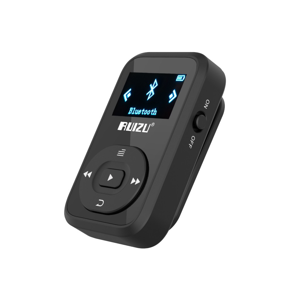 RUIZU X26 Sport Bluetooth MP3 Player 8gb Clip Mini with Screen Support FM,Recording,E-Book,Clock,Pedometer