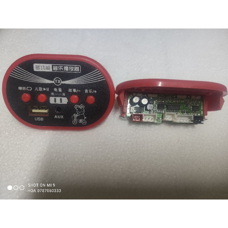 Mạch nhạc mp3 dành cho ô tô, xe máy điện trẻ em, bảng nhạc xe trẻ em